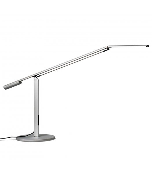 Koncept Lighting  ELX-A-W-SIL-DSK Equo LED Desk Lamp 